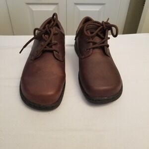 Dunham Brown Leather Lace Up Oxfords Comfort Shoes Womens Size 6EE style 5300BR